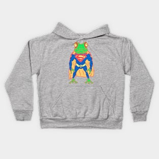 Super Frog (03) Kids Hoodie